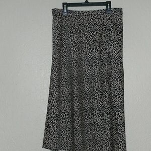 J. Crew Factory Animal Print Skirt Size S